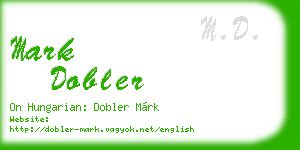 mark dobler business card